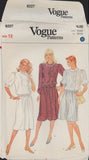 Vogue 8227 Sewing Pattern, Top and Skirt, Size 12, Uncut, Factory Folded