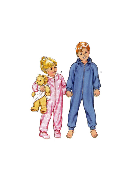 Kwik Sew 2704 Unisex Child's Sleeper and Jumpsuit, Uncut, Factory Folded Sewing Pattern Multi Size 4-14