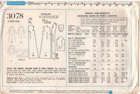 Style 3078 Dressing Gown In Three Lengths, Uncut, Factory Folded Sewing Pattern Size 8-10