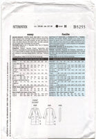 Butterick 5255 Chetta B Lined, Wrap Coat in Two Lengths and Belt, Uncut, Factory Folded, Sewing Pattern Size 8-14
