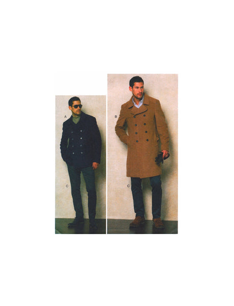 Vogue 8940 Men's Lined Jacket/Coat and Pants, Uncut, Factory Folded, Sewing Pattern Size 34-40