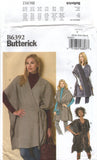 Butterick 6392 Wrap with Front or Side Tie Closure, Uncut, Factory Folded, Sewing Pattern Multi Size 4-14 or 16-26
