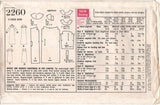 Style 2260 Nightdress/Nightgown in Two Lengths with Long or Short Sleeves, Partially Cut, Complete Sewing Pattern Size 12-14