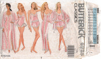 Butterick 6985 Sleepwear and Lingerie Set: Robe, Nightgown, Camisole, Panties and Teddy, Sewing Pattern Size 6-14 c/c or 16-22 uc/ff