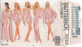 Butterick 6985 Sleepwear and Lingerie Set: Robe, Nightgown, Camisole, Panties and Teddy, Sewing Pattern Size 6-14 c/c or 16-22 uc/ff