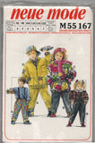 Neue Mode 55167 Children's Outerwear: Jackets and Pants, Uncut, Factory Folded Sewing Pattern Multi Size 2-7