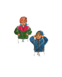 Kwik Sew 2058 Toddlers' Loose Fitting Jackets with Optional Hood, Uncut, Factory Folded Sewing Pattern Multi Size T1-T4