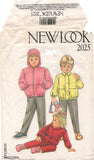 New Look 2025 Toddler/Child Anorak with or without Hood and Pants, Uncut, Factory Folded Sewing Pattern Multi Size 12M-4YRS