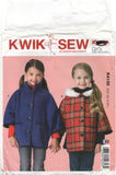 Kwik Sew 4130 Dolman Sleeve Jacket with Optional Hood and Trim Variations, Uncut, Factory Folded, Sewing Pattern Multi Size 3-10