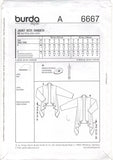 Burda 6667 Draped Jacket in Two Lengths, Uncut, Factory Folded, Sewing Pattern Multi Size 8-18