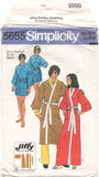 Simplicity 5685 Unisex Kimono Robe in Two Lengths Trimmed Sewing Pattern Size 38-40