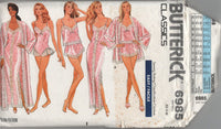 Butterick 6985 Sleepwear and Lingerie Set: Robe, Nightgown, Camisole, Panties and Teddy, Sewing Pattern Size 6-14 c/c or 16-22 uc/ff