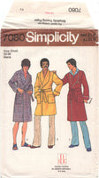 Simplicity 7080 Men's Robe in Two Lengths, Uncut, Factory Folded Sewing Pattern Size 34-36