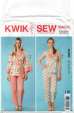 Kwik Sew 4250 Kimono Style Jacket, Top and Pants, Uncut, Factory Folded Sewing Pattern Multi Size 31.5-45