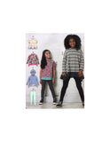 McCall's 7859 Child's and Girl's Pullover Tops with Optional Hood and Leggings, Uncut, Factory Folded Sewing Pattern Multi Size 7-14