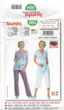 Burda 8094 Maternity Wear: Semi-Fitted V-Neck Shirt with Long or Short Sleeves, Uncut, Factory Folded Sewing Pattern Multi Size 10-22
