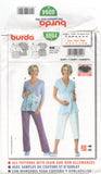 Burda 8094 Maternity Wear: Semi-Fitted V-Neck Shirt with Long or Short Sleeves, Uncut, Factory Folded Sewing Pattern Multi Size 10-22
