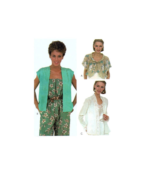 McCall's 7495 Cover Ups with Sleeve Variations, Uncut, Factory Folded Sewing Pattern Size 10-12