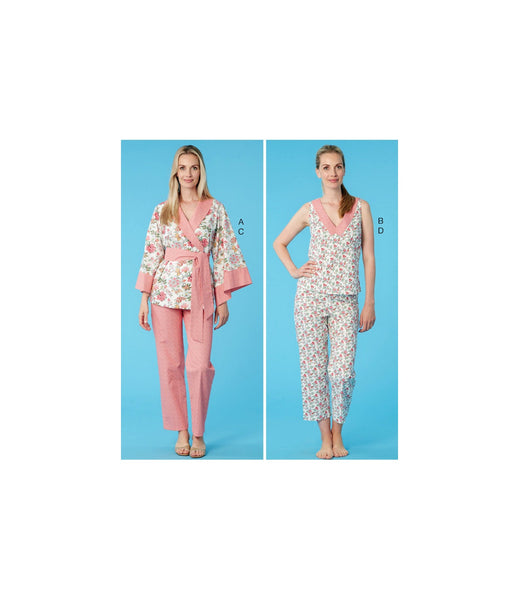 Kwik Sew 4250 Kimono Style Jacket, Top and Pants, Uncut, Factory Folded Sewing Pattern Multi Size 31.5-45
