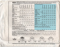 McCall's 6323 Front Buttoned Shirt with Shaped Yoke and Long or Elbow Length Sleeves, Uncut, Factory Folded Sewing Pattern Size 10