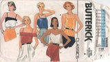 Butterick 3193 Camisole Tops with Style Variations, Partially Cut, Complete Sewing Pattern Size 8