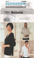 Butterick 3456 Linda Allard Top in Three Lengths with Collar and Sleeve Variations, Uncut, Factory Folded Sewing Pattern Size 12-16