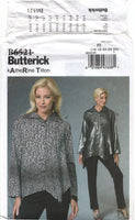 Butterick 6521 Katherine Tilton Loose Fitting, Shaped Hem Top, Uncut, Factory Folded Sewing Pattern Multi Size 16-24
