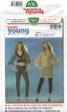 Burda 7872  Cowl or V-Neckline, Kimono Sleeve Top in Two Lengths, Uncut, Factory Folded Sewing Pattern Multi Size 6-18
