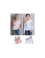 McCall's 7753 Tops with Neckline and Sleeve Variations, Uncut, Factory Folded Sewing Pattern Multi Size 14-22