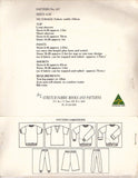 J&L 017 Sewing Pattern, Top, Pants and Shorts, Size 6-20, Uncut, Factory Folded