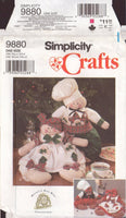 Simplicity 9880 Sewing Pattern, Gingerbread People, One Size, Uncut, Factory Folded