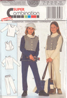 Burda 3959 Sewing Pattern, Girls' Vest, Pants and Top, Size 6-8-10-12-14 jun., Uncut Factory Folded