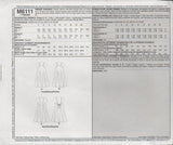 McCall's 6111 Sewing Pattern, Dress, Size 4-6-8-10-12, Cut Apart, Complete