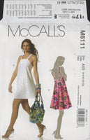 McCall's 6111 Sewing Pattern, Dress, Size 4-6-8-10-12, Cut Apart, Complete