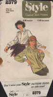Style 2379 Sewing Pattern, Women's Shirts, Size 14, Partially Cut, Complete