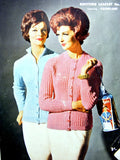Vintage Mid-Century 1960's Peacock Leaflet No. 35 Ladies' Cardigan with Collar Knitting Pattern