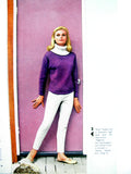 Vintage Mid-century 1960's Villawool Book 86 Featuring Nine Patterns in Nylo Tweed, Starlite Crepe an Gleam Crepe