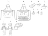 McCall's Crafts 6219 Christmas Themed Aprons, Mitt and Ornamental Decorations Uncut, Factory Folded Sewing Pattern