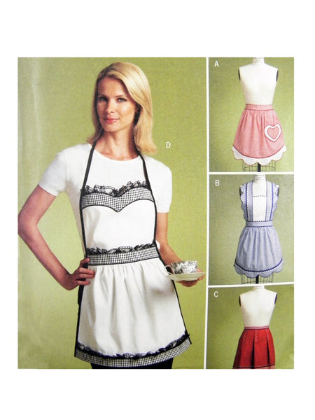 Butterick 5302 Rachel Wallis Design Full and Half Aprons Uncut, Factory Folded, Sewing Pattern Multi-Size S-L