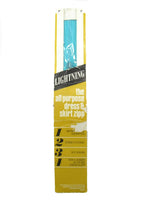 Vintage 1960's Lightning Nylon Grotto Blue Zipper 9" (22 cm) long Unused in Original Packaging, Made in Australia