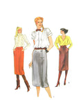 Vogue 7223 Slim, Straight Skirt with Three Style Variations, New, Uncut, Factory Folded Sewing Pattern Size 10