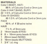 Vintage 70s Macrame Clown Pattern Instant Download PDF 10 pages