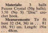 1970s Halter and V-Neck Bust Size 34-36 in Instant Download PDF 5 pages