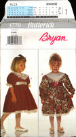 Butterick 3770 Bryan Toddler's and Child's Dress with Contrast Collar Variations,  Sewing Pattern Size 2-4 or 5-6X
