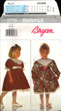 Butterick 3770 Bryan Toddler's and Child's Dress with Contrast Collar Variations,  Sewing Pattern Size 2-4 or 5-6X