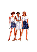 Butterick 6862 Summer Casual Pleated and Cuffed Shorts in Two Lengths, Sewing Pattern Size 12-16