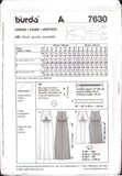 Burda 7630 Maternity Evening or Formal Sleeveless, Deep V-Neck Dresses in Two Lengths, Sewing Pattern Multi Plus Size 10-22