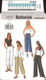 Butterick 3527 Slightly Flared or Straight Legged, Loose Fitting Pants, Sewing Pattern Size 6-10