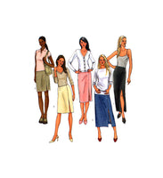 Butterick 4399 Straight Skirt in Various Lengths with Side Front Slit, Sewing Pattern Multi Plus Size 16-22
