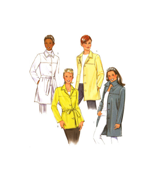 Butterick 4463 Fitted Jacket in Two Lengths, Sewing Pattern Multi Size 8-14